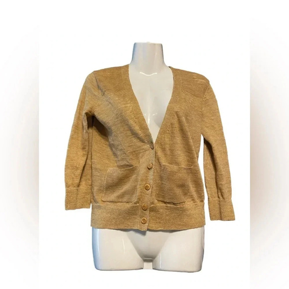 Club Monaco Linen Blend Button Down Cardigan - Picture 1 of 7